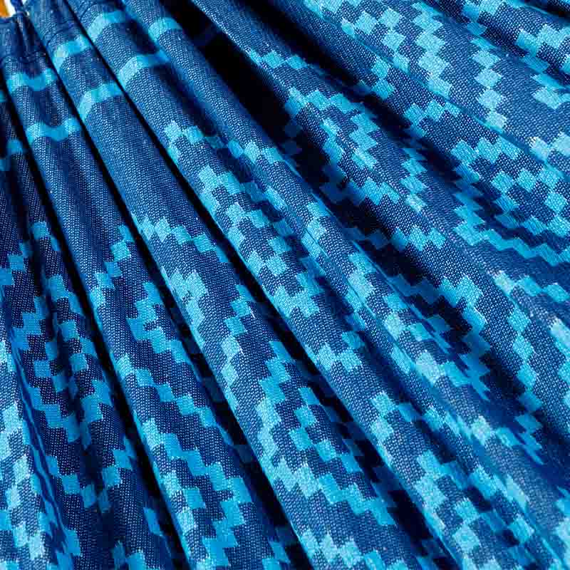 Hangmat Tones of Aqua | Blauw | Detail Weefstructuur | Luilak
