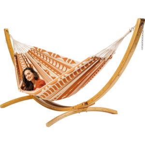 Hangmat Ibiza Sunset met houten standaard 400