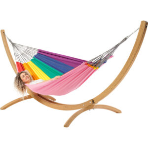 Hangmat Sounds of OneLove met houten standaard