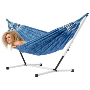 Hangmat Tones of Blueberry met stalen frame