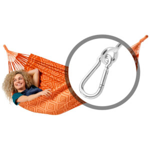 Hangmat Tones of Cinnamon met bevestigingsset