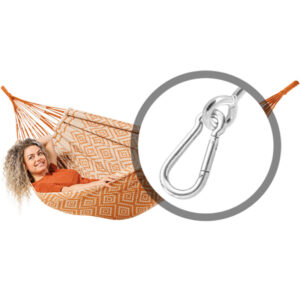 Hangmat Tones of Honey met bevestigingsset
