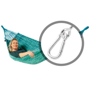 Hangmat Tones of Pistache met bevestigingsset