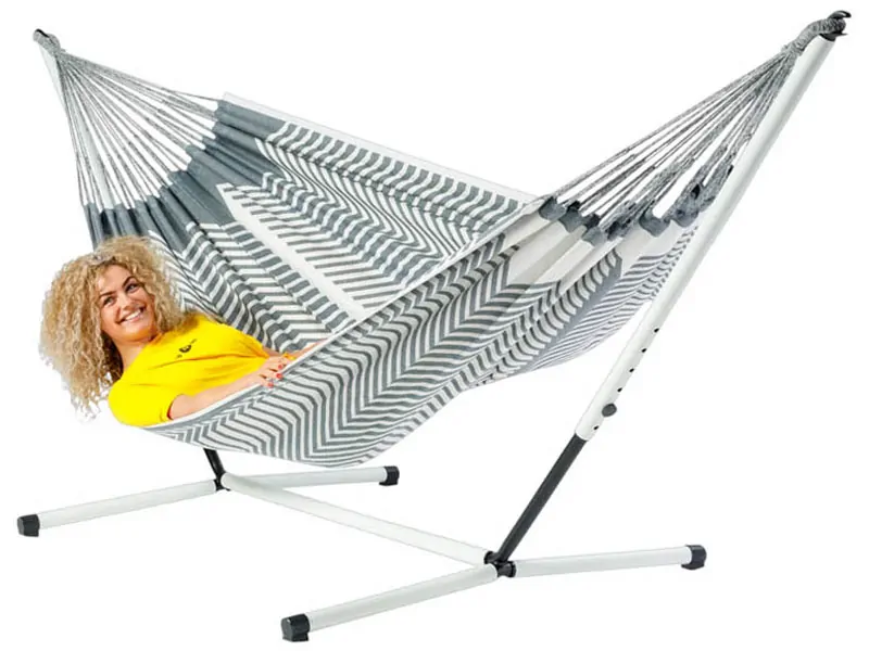 Hangmat met metalen standaard