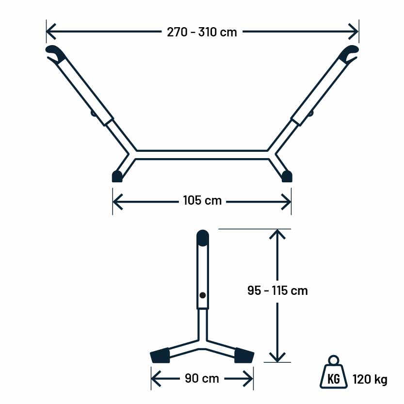Luilak_Hangmat maten_Metaal 300