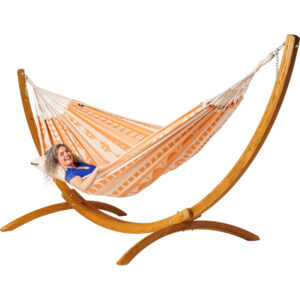 Hangmat Ibiza Boutique met houten standaard 400