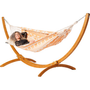 Hangmat Ibiza Boutique met houten standaard 300